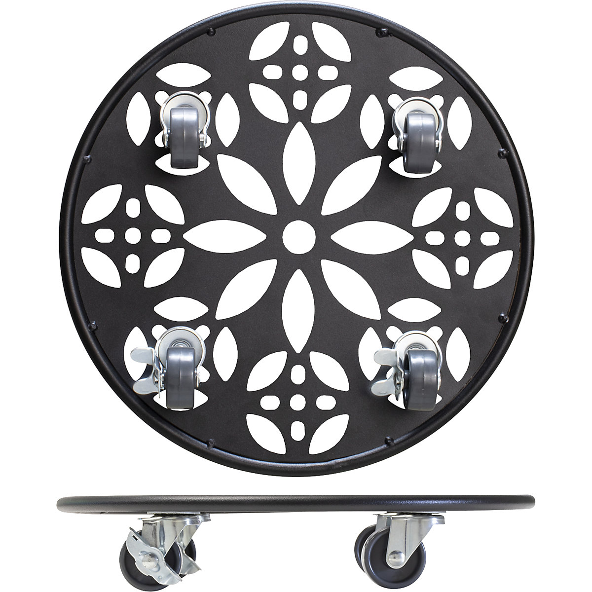 Suporte de rodas para plantas em aço BLACK – Wagner (Imagem do produto 6)-5