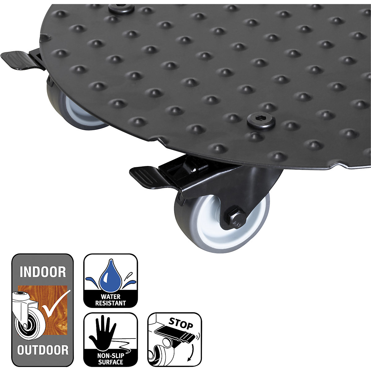 Suporte de rodas para plantas em alumínio ALASKA – Wagner (Imagem do produto 4)-3