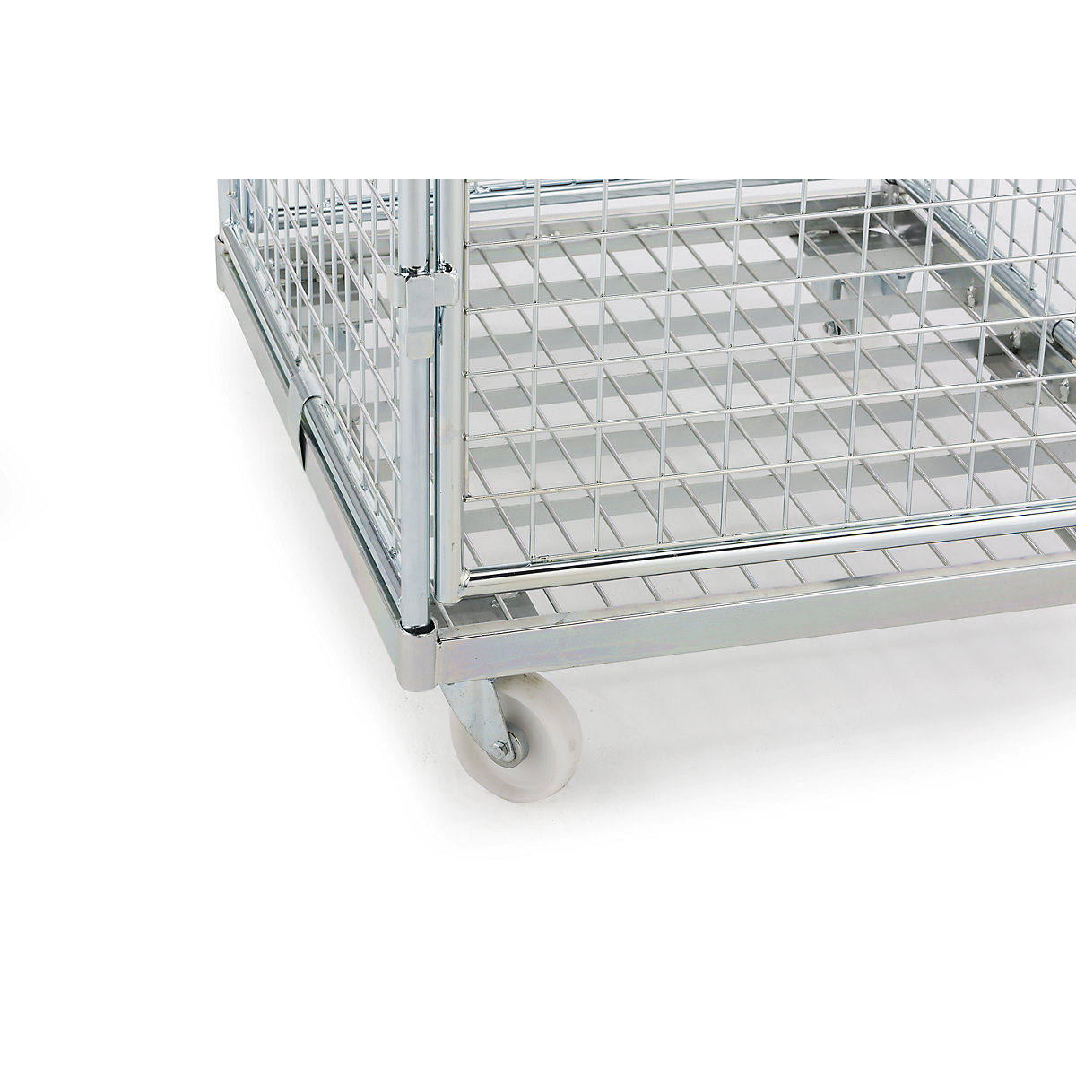 Recipiente antirroubo com plataforma rolante em aço (Imagem do produto 2)-1