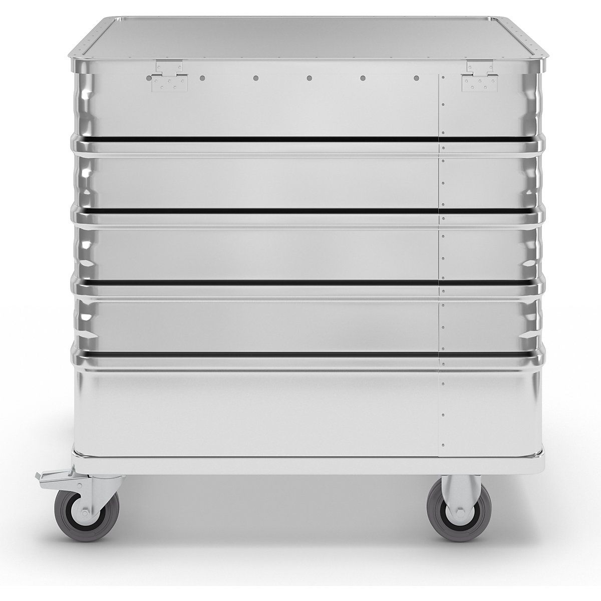 Carro-caja de aluminio, de pared continua – Gmöhling (Imagen del producto 3)-2