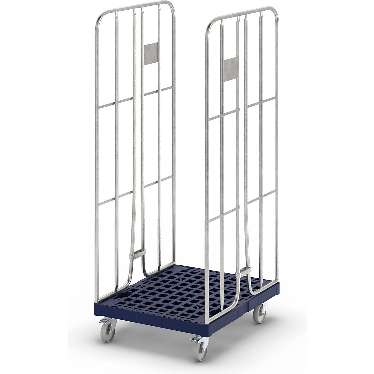 Contenedor rodante galvanizado al horno