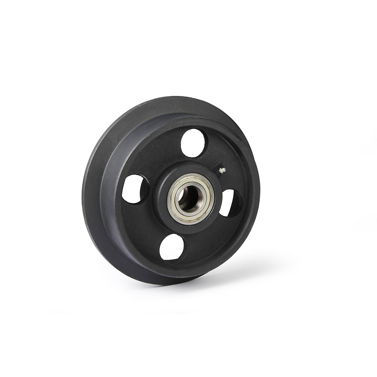 Roda em ferro fundido com coroa de friso