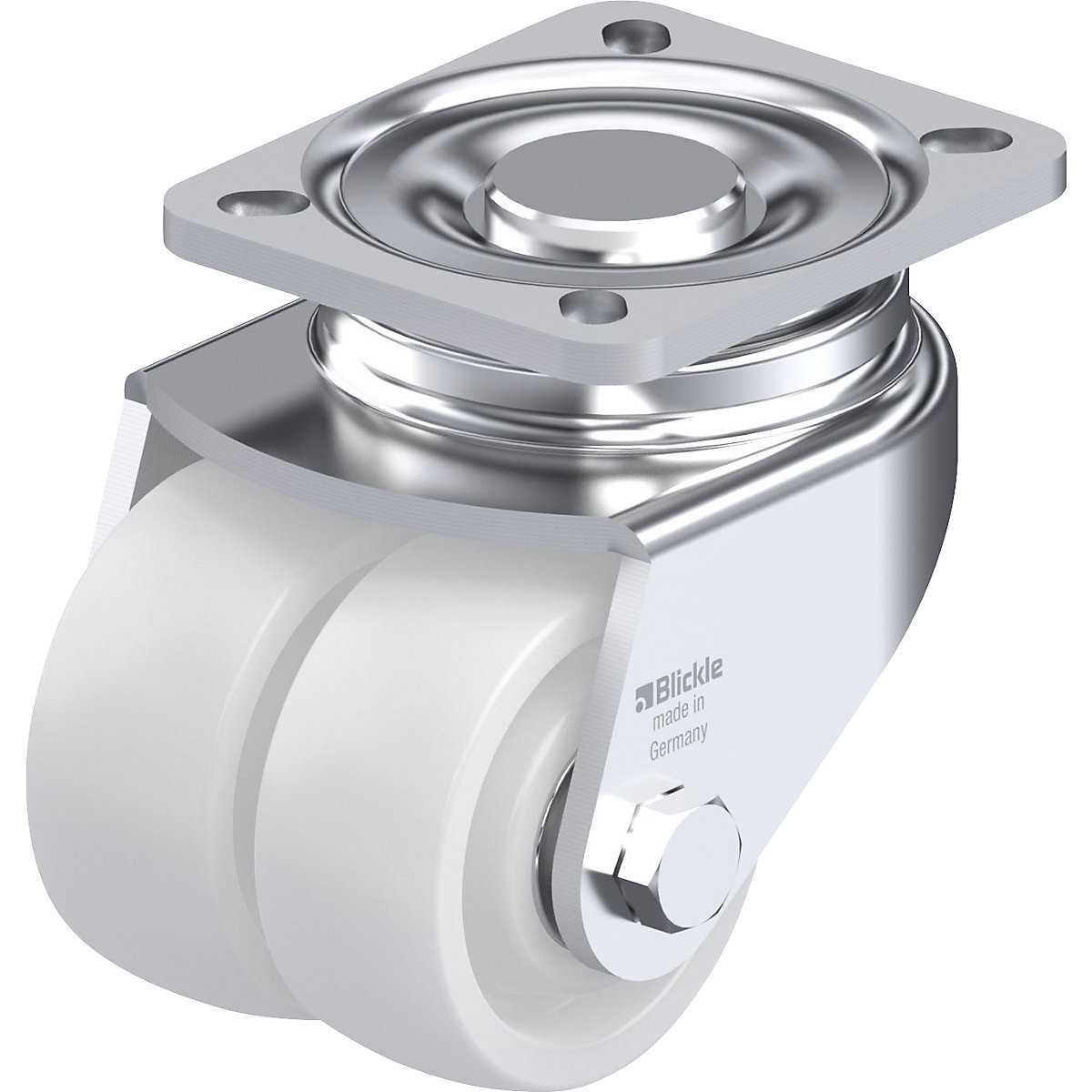 Roda orientável dupla em chapa de aço LHD-SPO 75K - Blickle