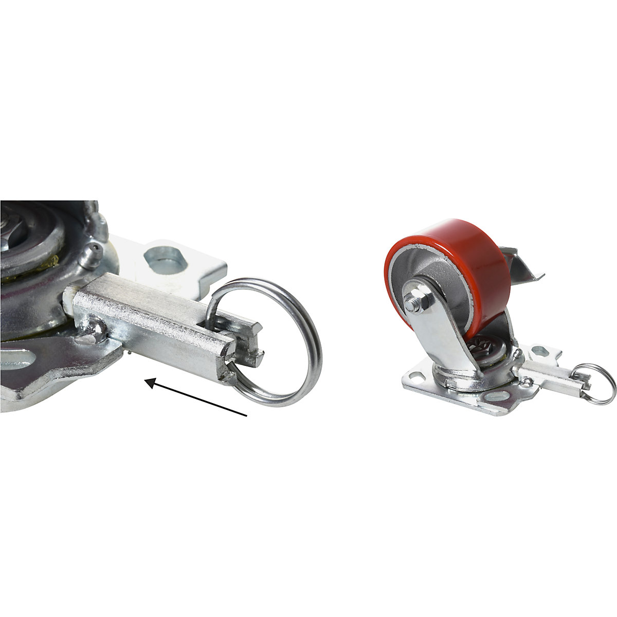 Roda orientável/roda fixa 3 em 1 para cargas pesadas – Wagner (Imagem do produto 3)-2