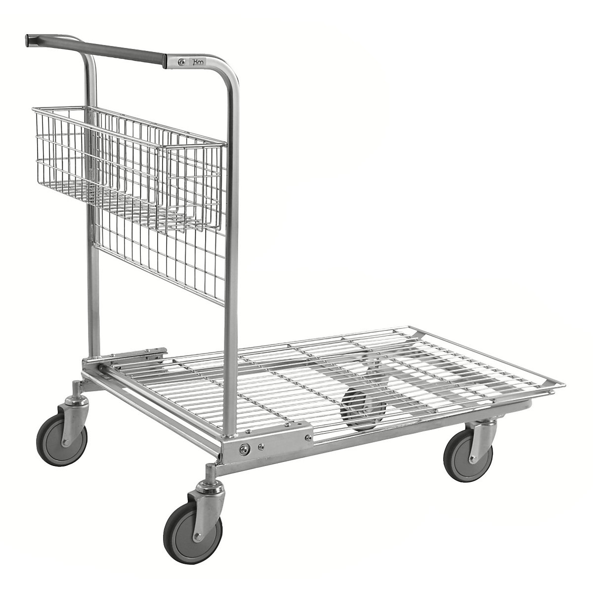 Kongamek C+C Transportwagen, Tragfähigkeit 200 kg, mit Korb, mit Maschenboden
