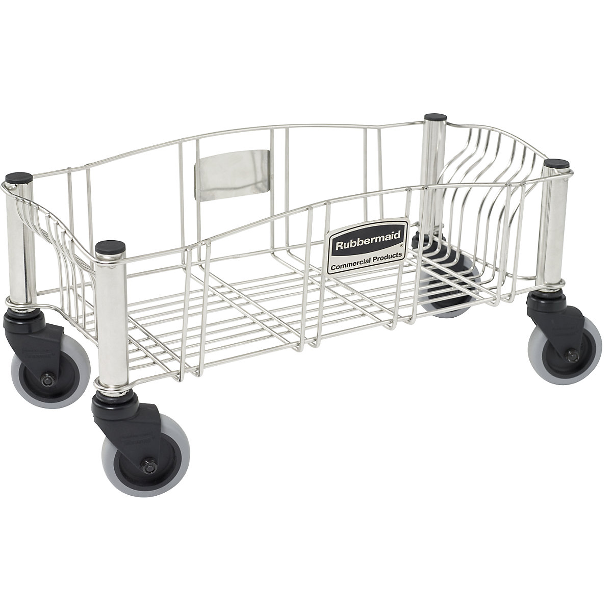 Rubbermaid Fahrwagen für SLIM-JIM®-Behälter, Stahlblech, pulverbeschichtet, LxBxH 516 x 236 x 241 mm