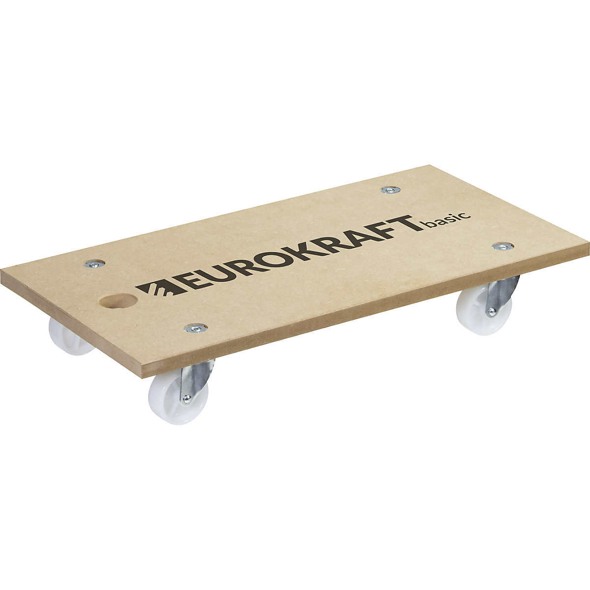 EUROKRAFTbasic Transportroller, LxB 575 x 300 mm, Tragfähigkeit 200 kg
