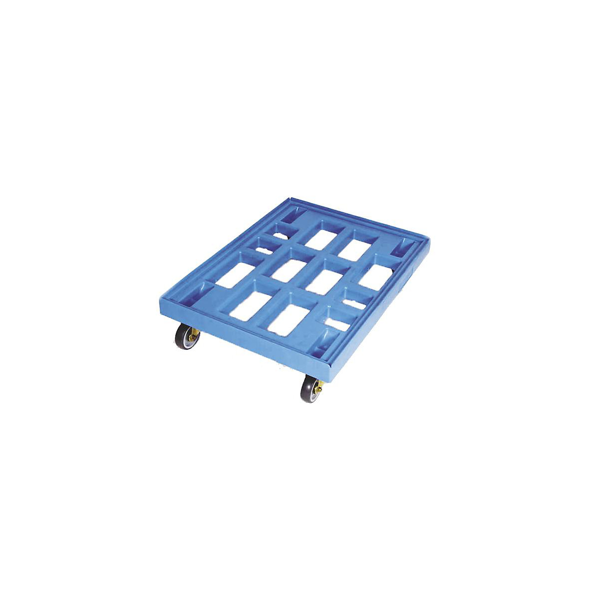 Transportroller, LxB 810 x 610 mm, aus HDPE, lichtblau