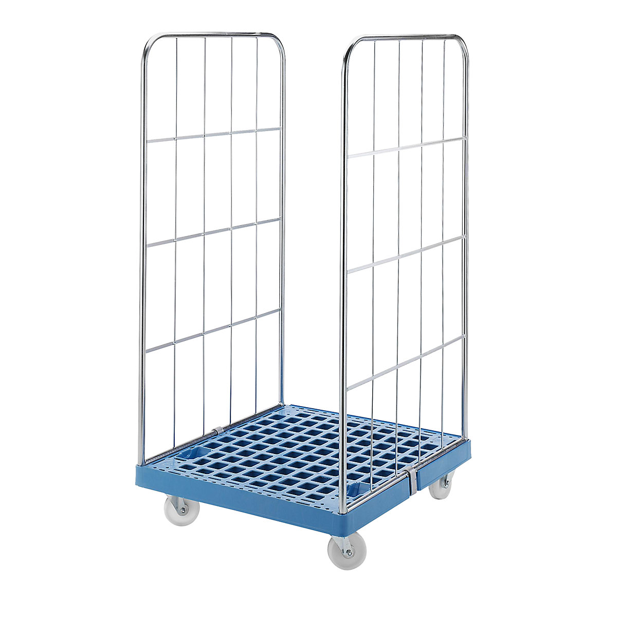 Rollbehälter XXL, mit Kunststoff-Rollplatte, Außen-BxT 720 x 810 mm