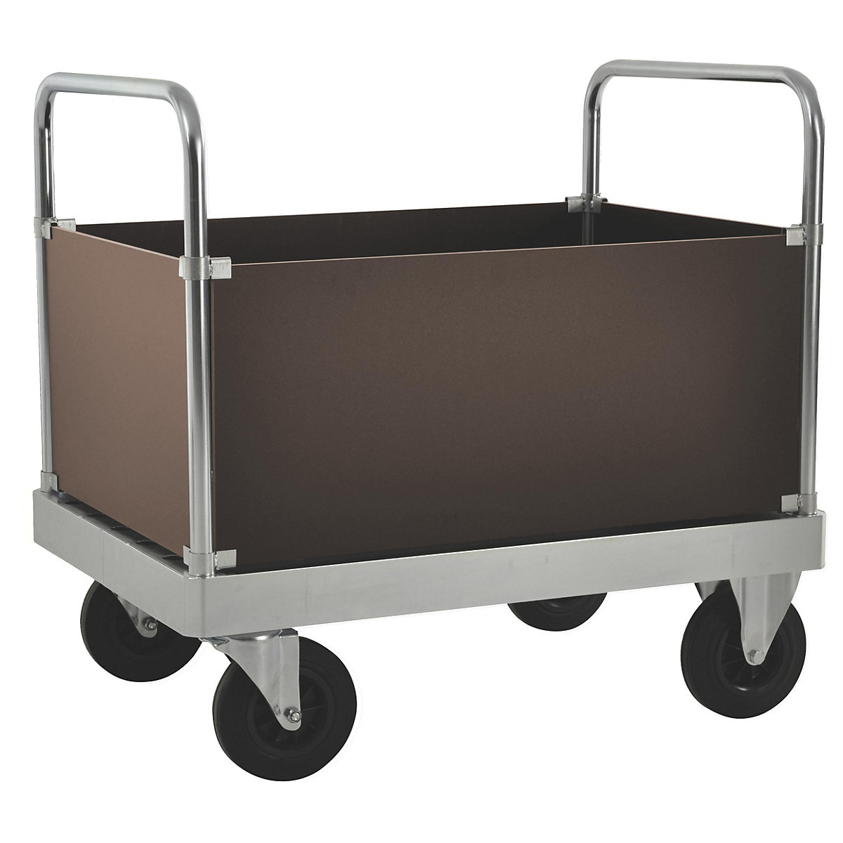 Kongamek Verzinkter Plattformwagen JUMBO, mit 4 Seitenwänden, Länge 1200 mm