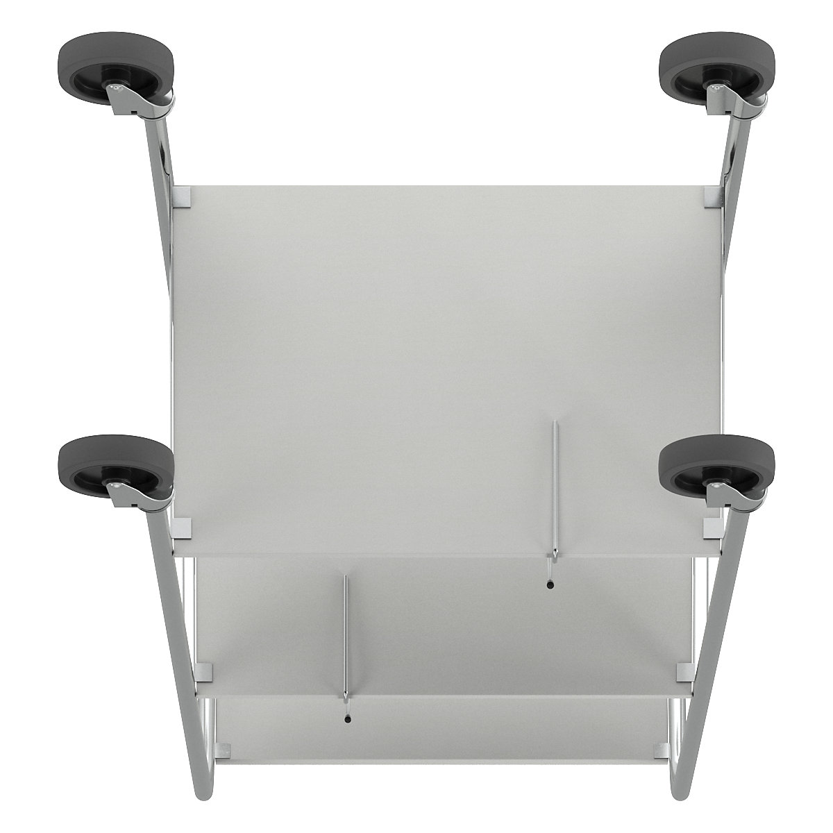 Kromiran voziček za fascikle, z odlagalno polico – HelgeNyberg (Slika izdelka 33)-32