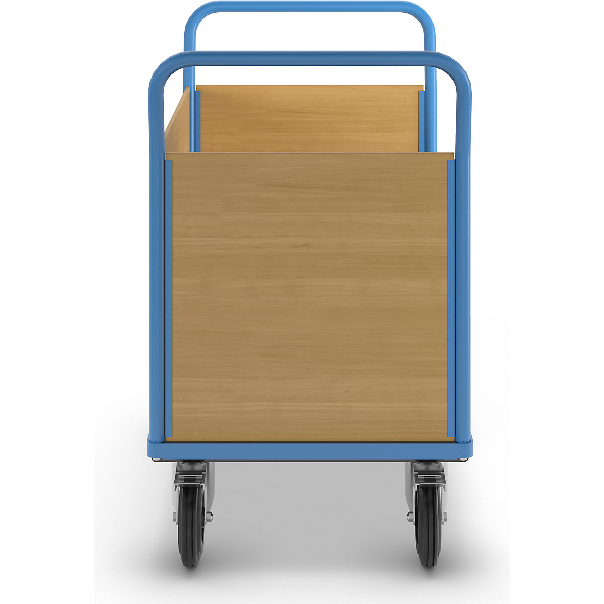 Ploski voziček z lesenimi stenami – eurokraft pro (Slika izdelka 3)-2