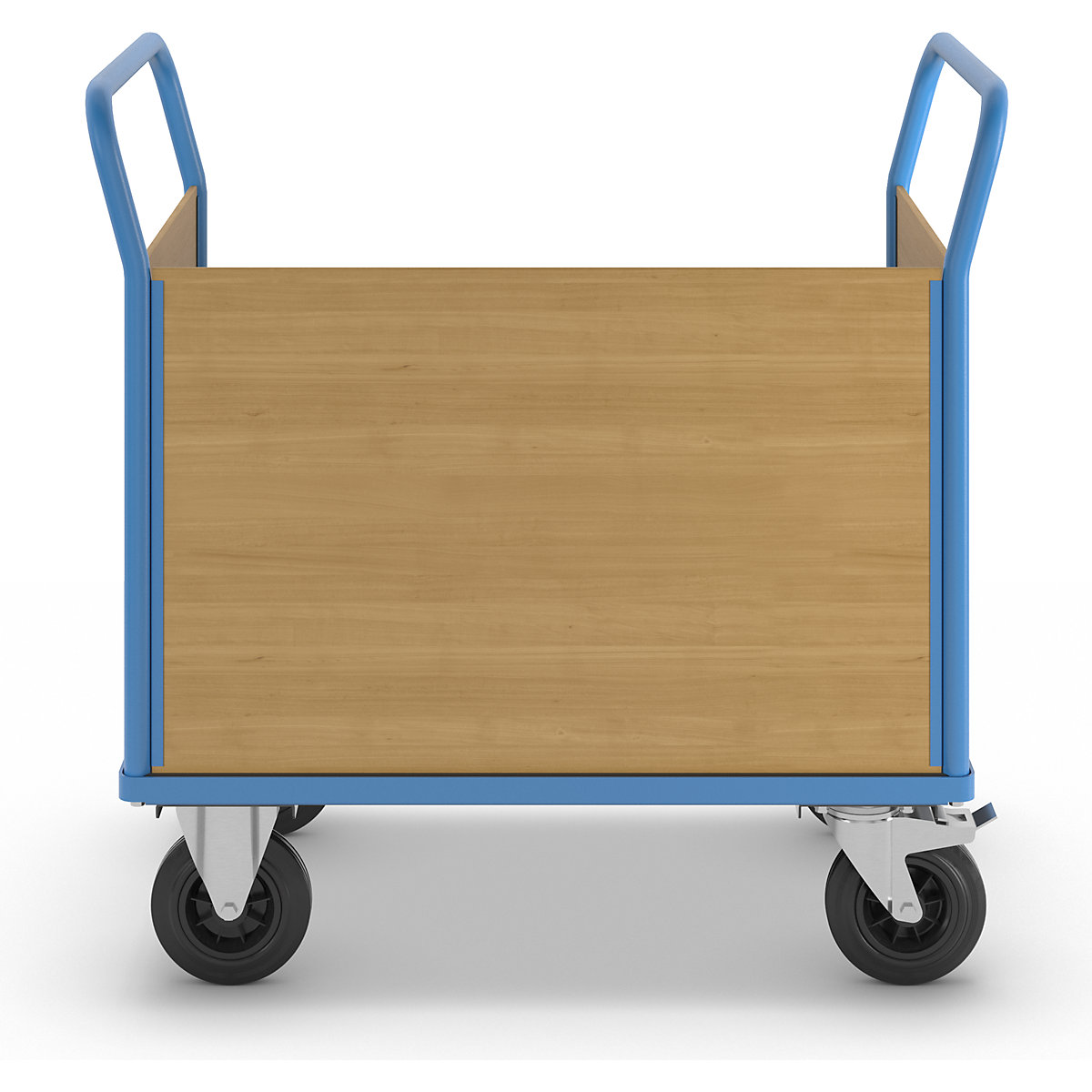 Ploski voziček z lesenimi stenami – eurokraft pro (Slika izdelka 4)-3