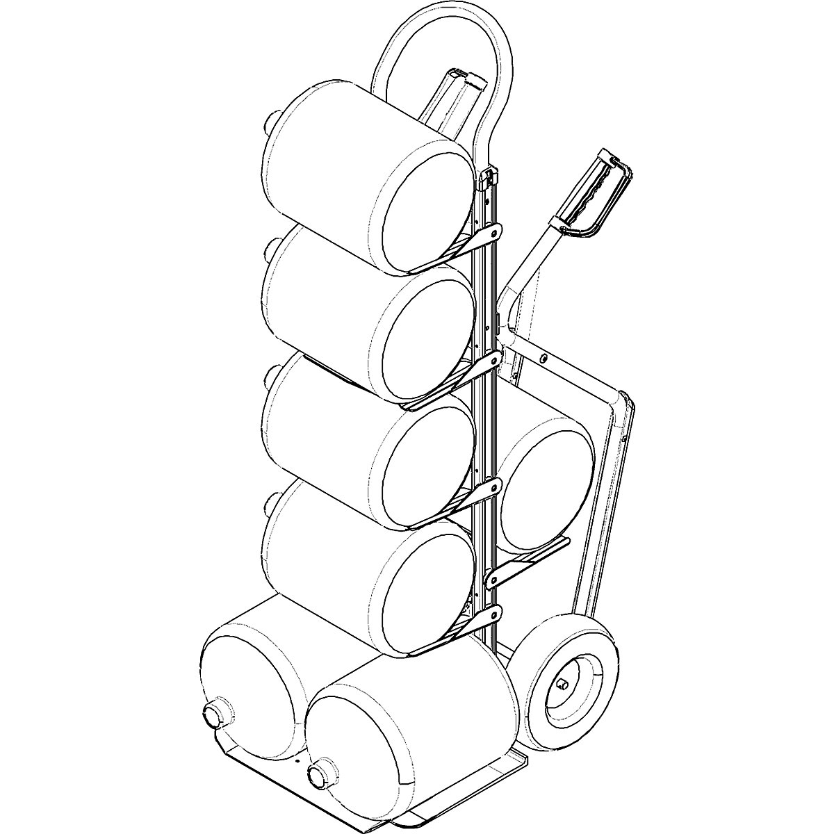 Aluminijast voziček za prevoz vreč WATER BOTTLE (Slika izdelka 15)-14