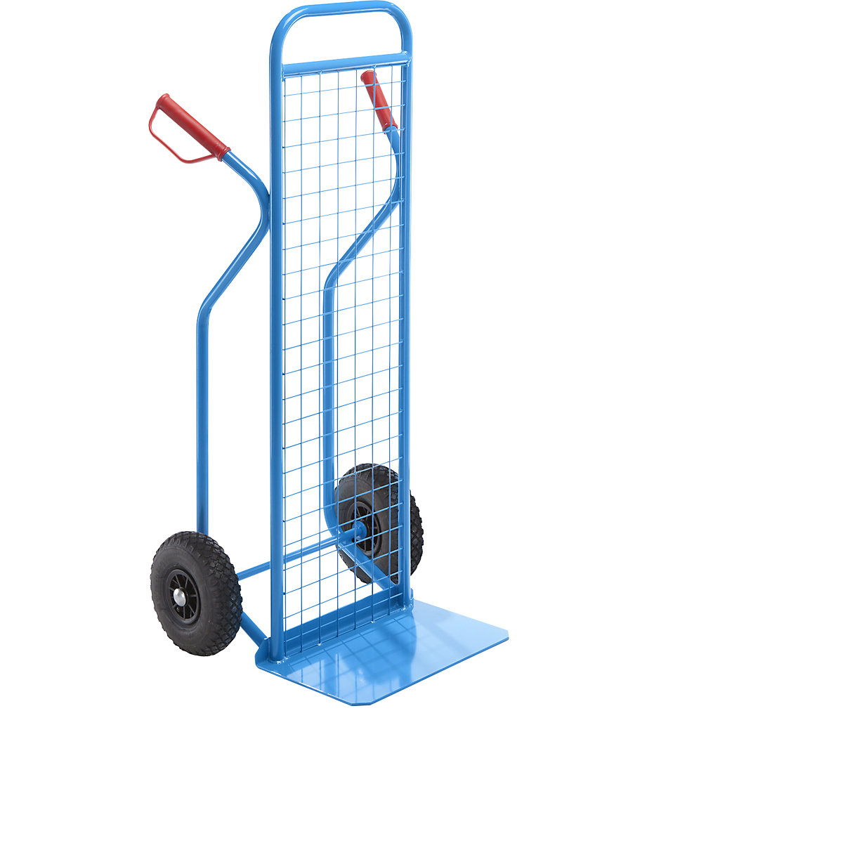 Ročni voziček z zadnjo steno iz žičnate mreže – eurokraft pro (Slika izdelka 3)-2
