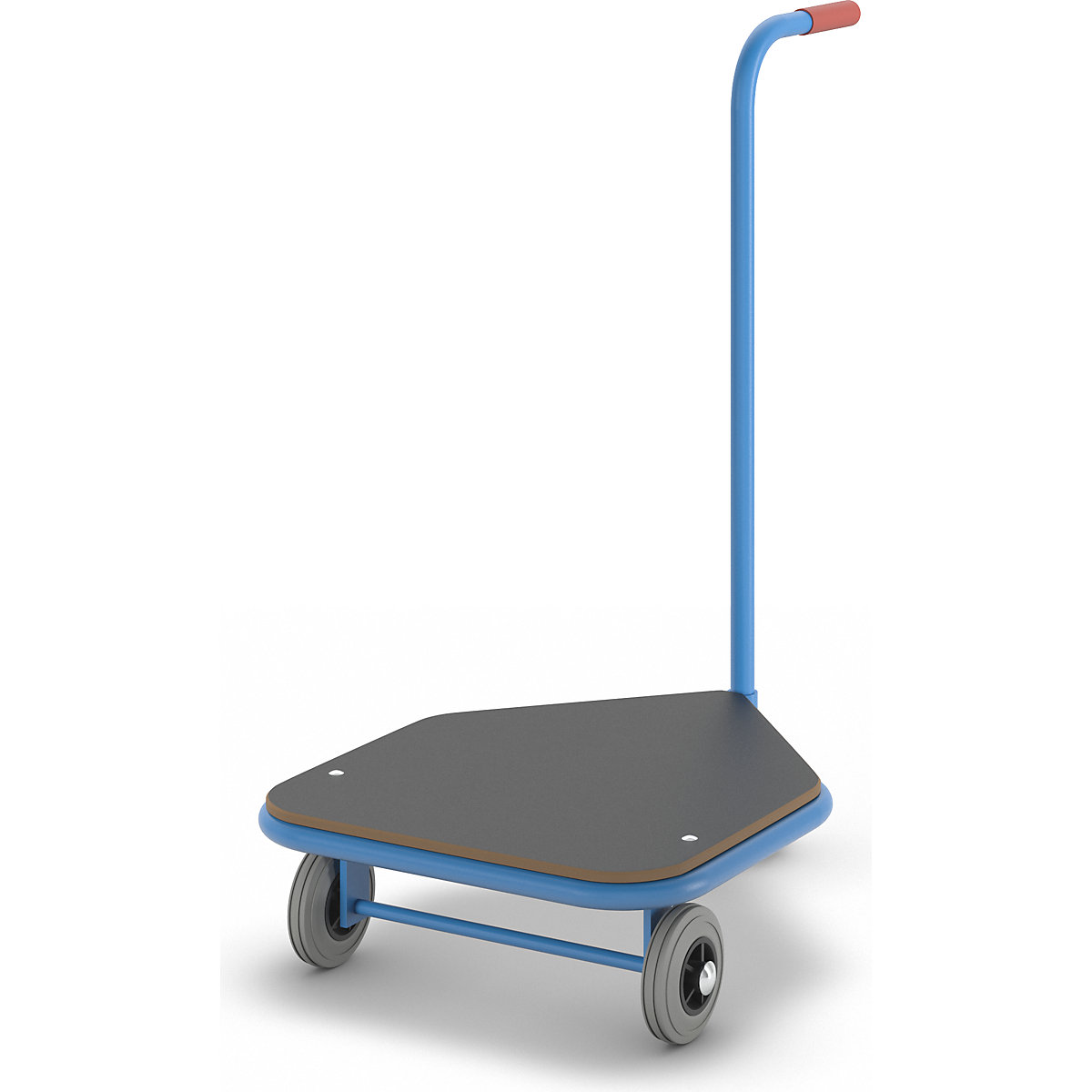 Voziček z ročajem, nosilnost 100 kg – eurokraft pro (Slika izdelka 5)-4