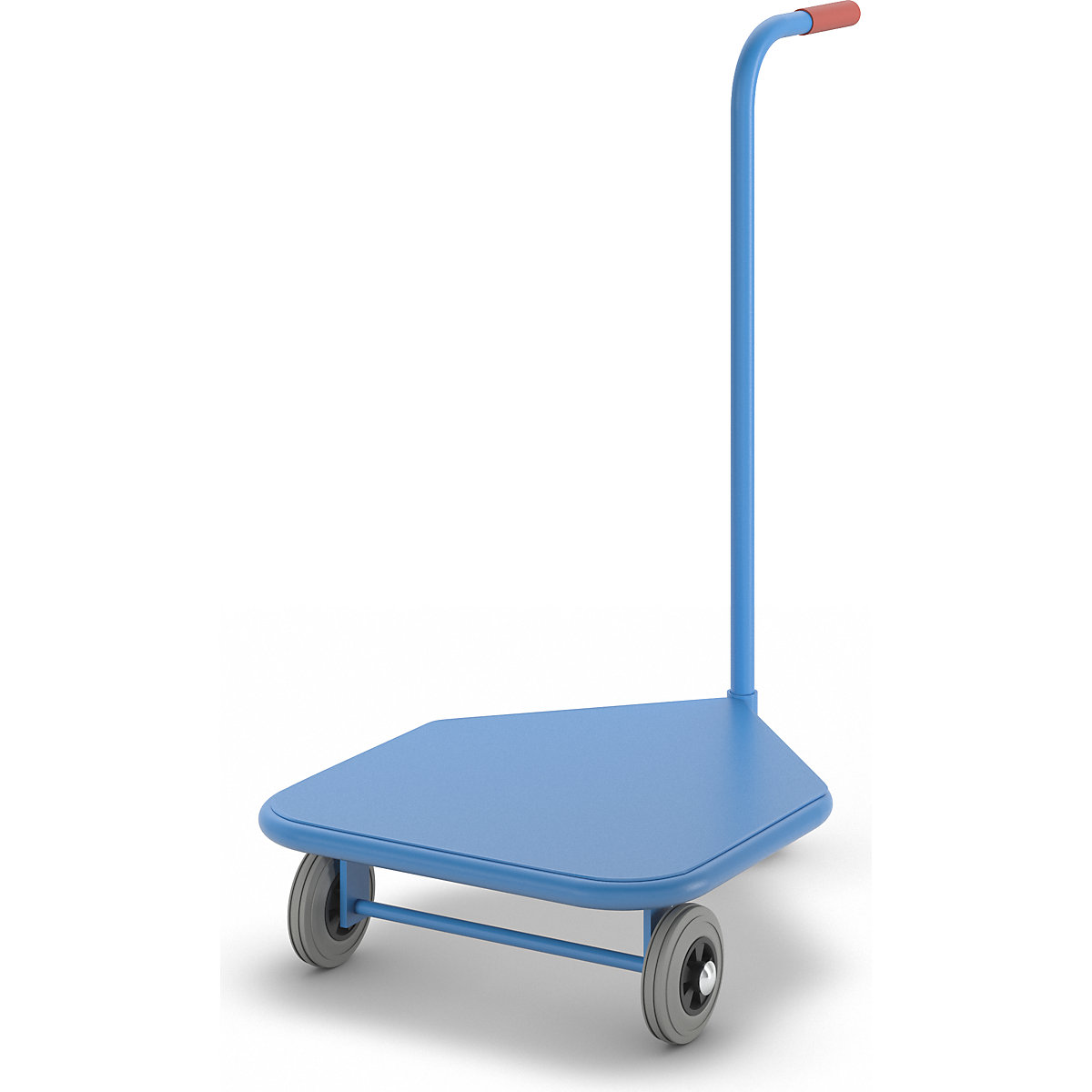 Voziček z ročajem, nosilnost 100 kg – eurokraft pro (Slika izdelka 5)-4
