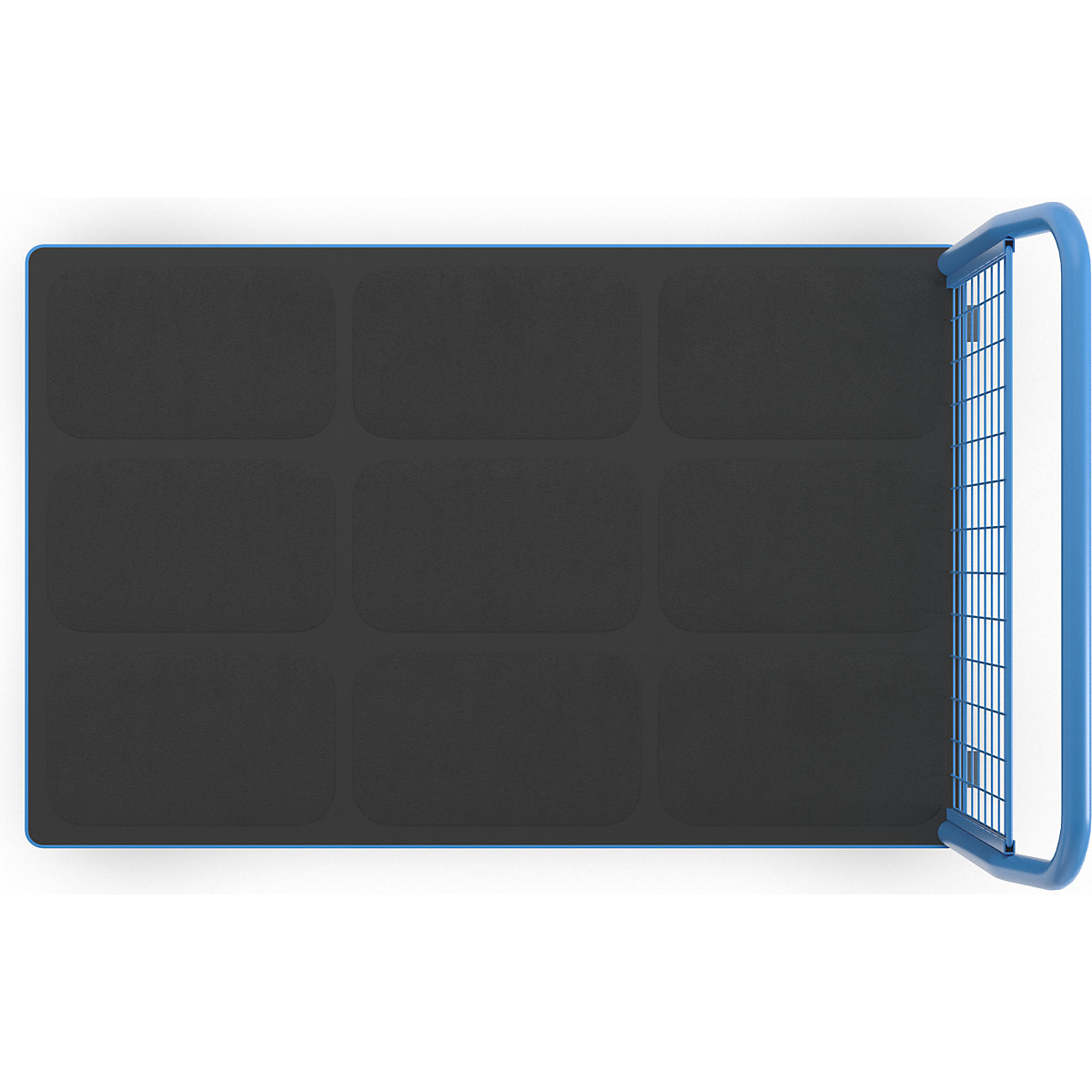 Carrello a pianale con sponde grigliate – eurokraft pro (Foto prodotto 8)-7