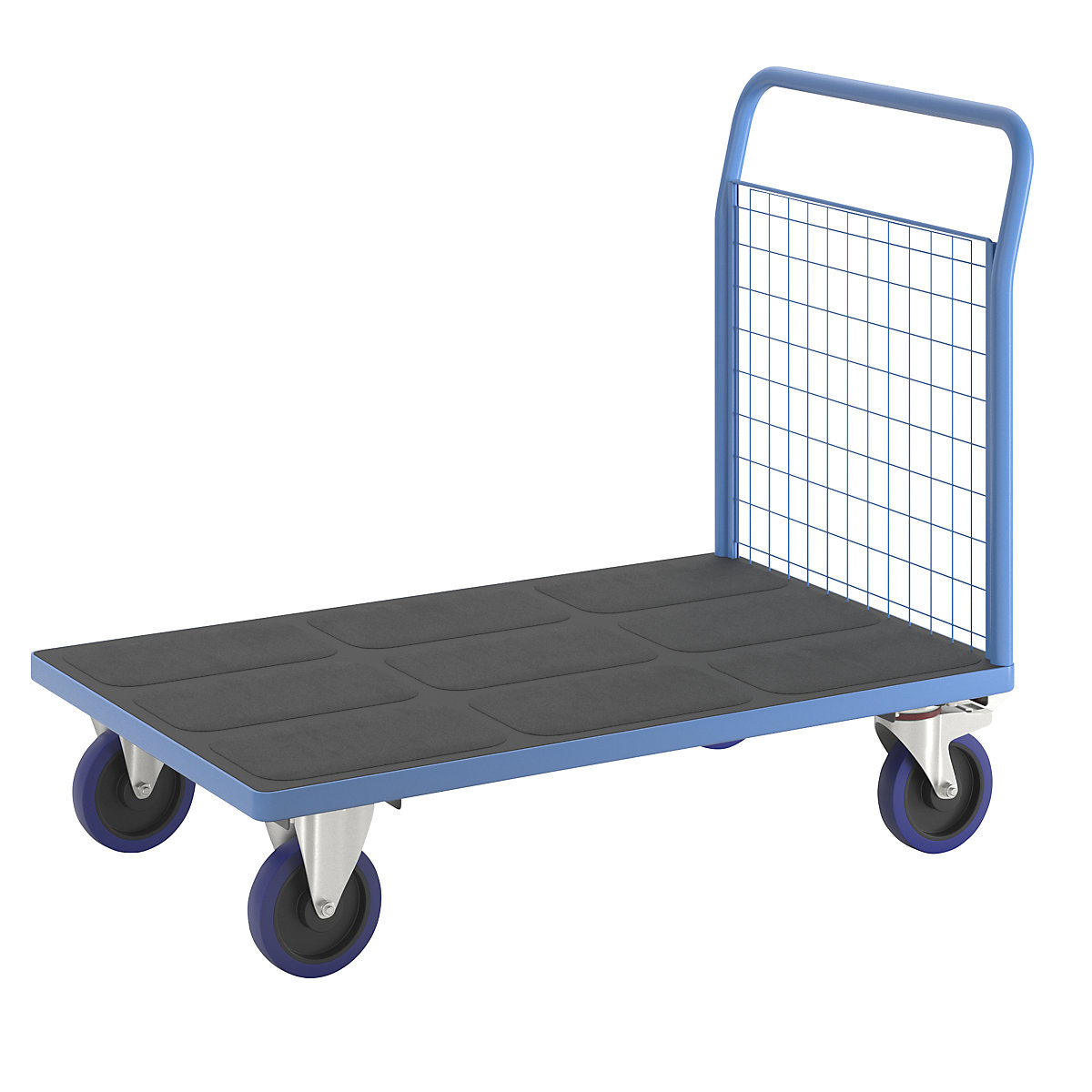 Carrello a pianale con sponde grigliate – eurokraft pro