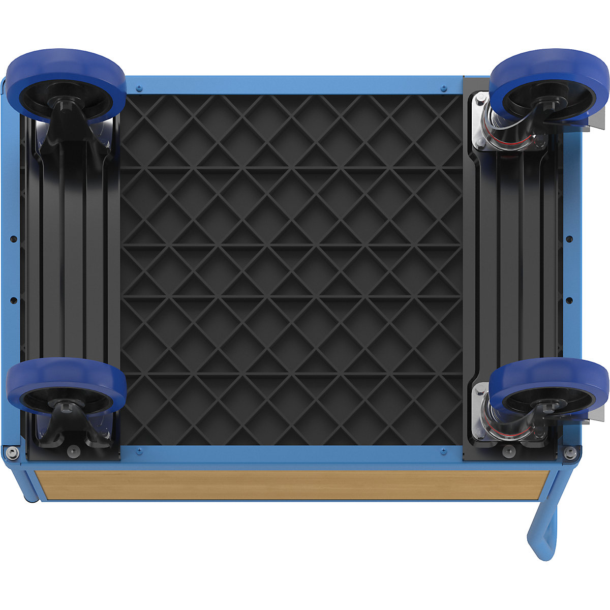 Carrello a pianale con sponde in legno – eurokraft pro (Foto prodotto 6)-5