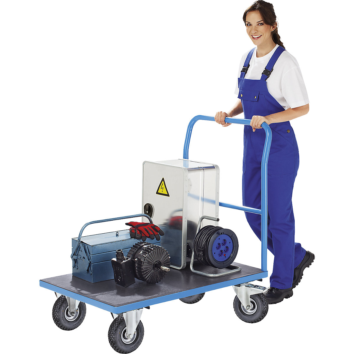 Carrello a pianale – eurokraft pro (Foto prodotto 2)-1