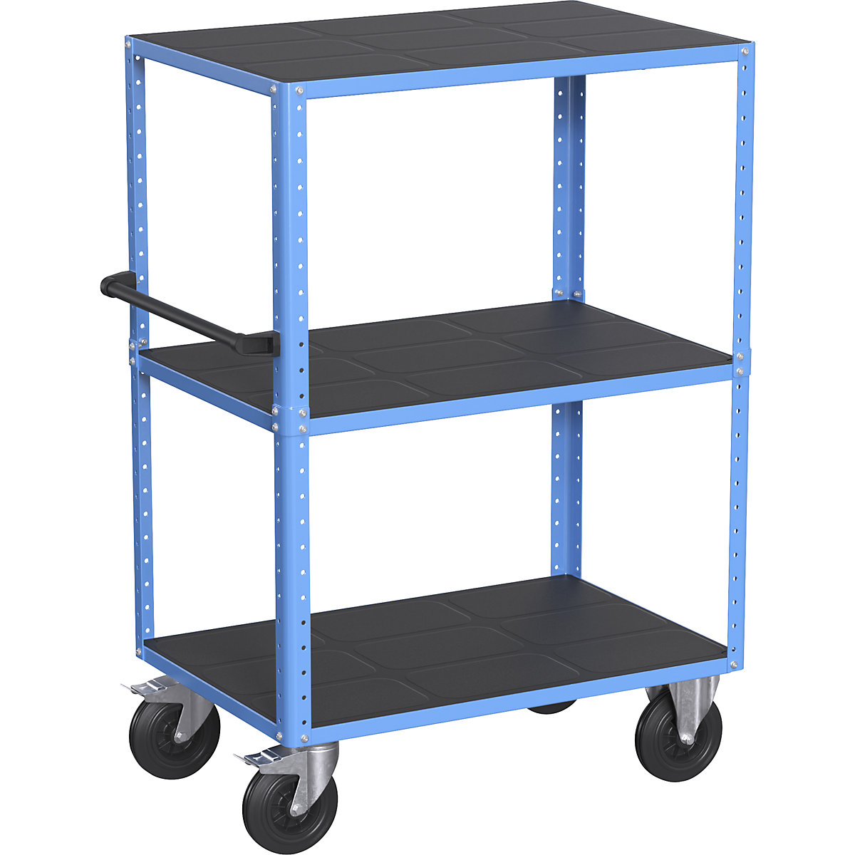 Carrello a ripiani CustomLine, aperto su 4 lati - eurokraft pro