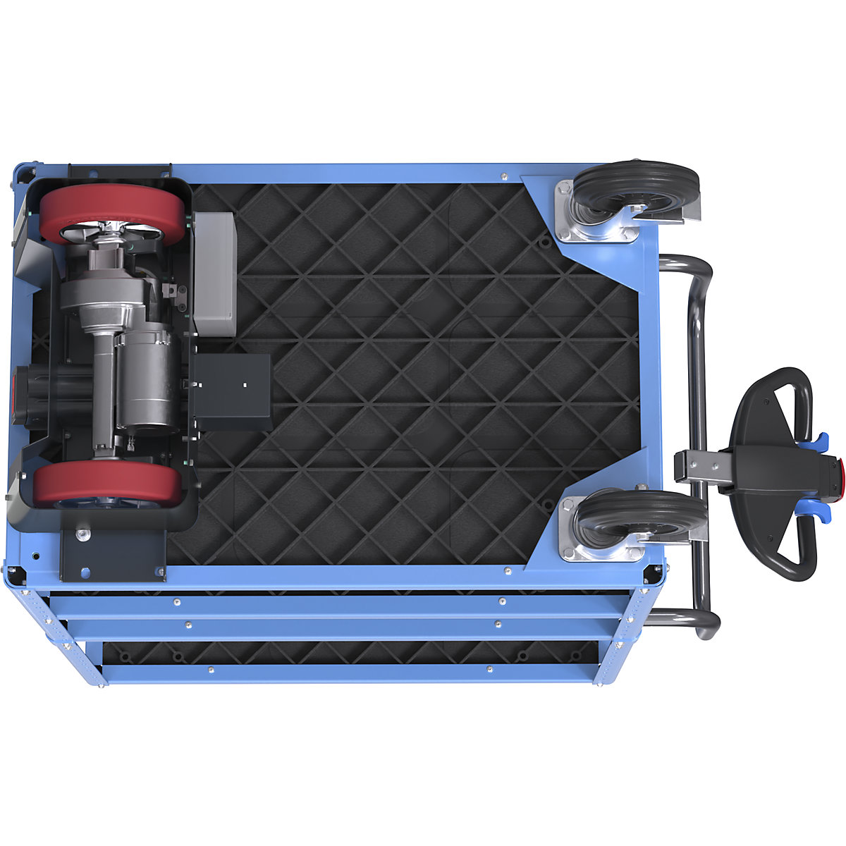 Carrello a ripiani CustomLine con azionamento elettrico – eurokraft pro (Foto prodotto 11)-10