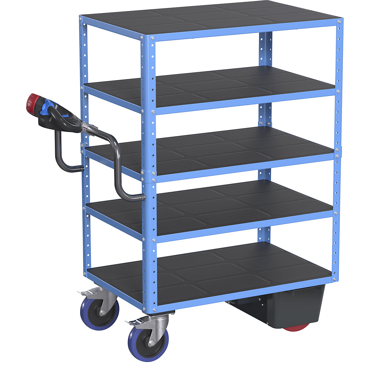 Carrello a ripiani CustomLine con azionamento elettrico - eurokraft pro