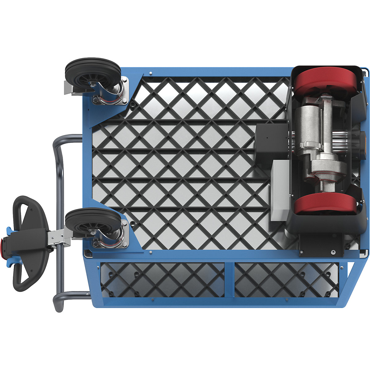 Carrello di montaggio con azionamento elettrico – eurokraft pro (Foto prodotto 9)-8