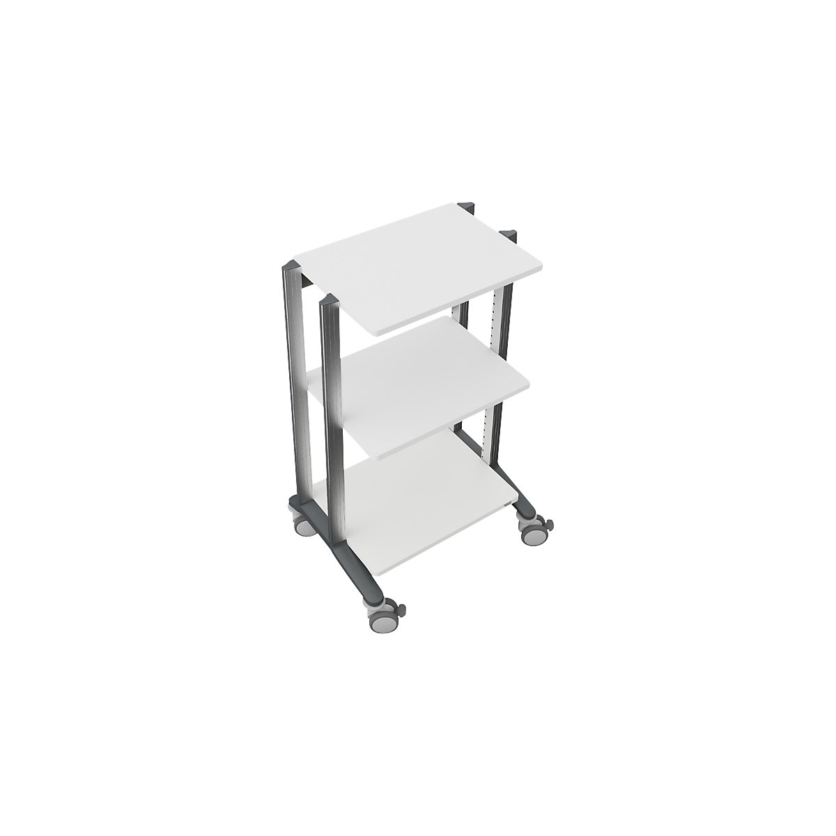 Carrello per apparecchiature mediche doppio (Foto prodotto 4)-3