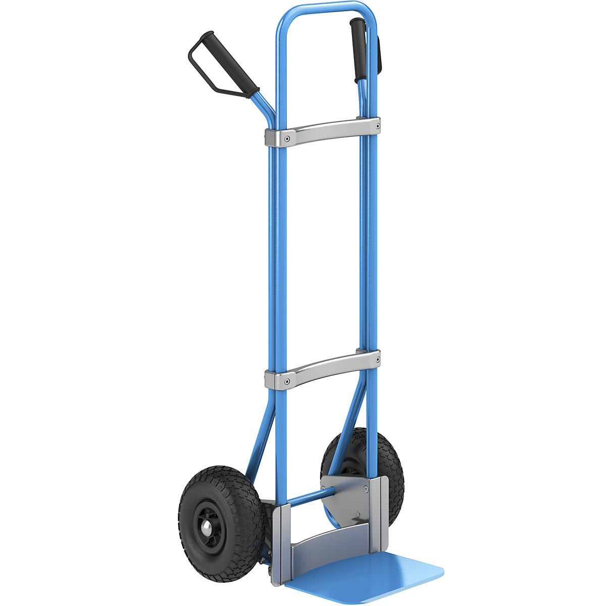 Carrello per sacchi, blu - eurokraft pro