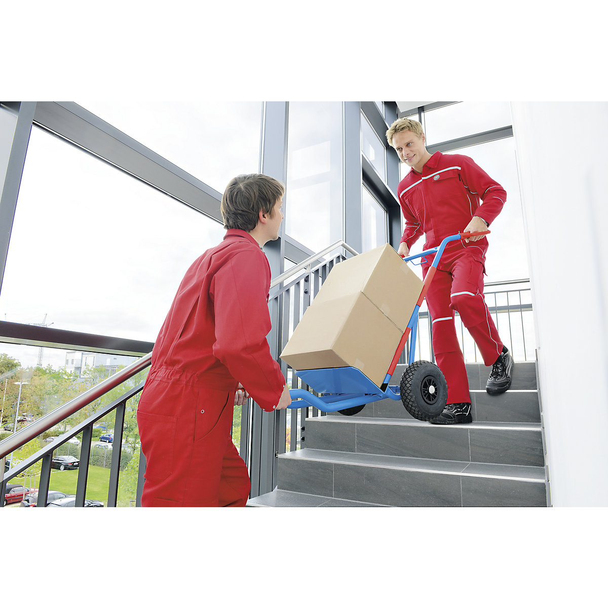 Carrello per sacchi in acciaio – eurokraft pro (Foto prodotto 2)-1