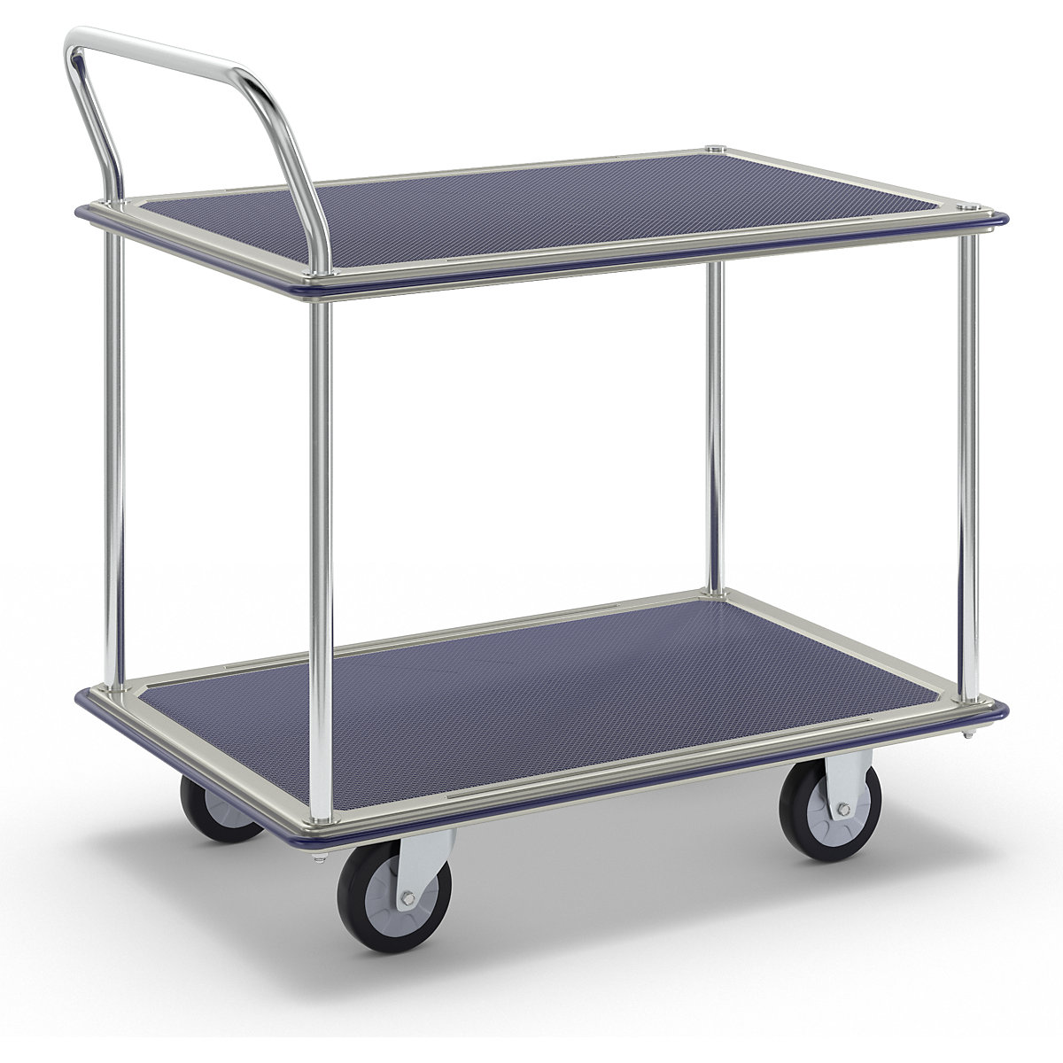 Carrello di servizio cromato