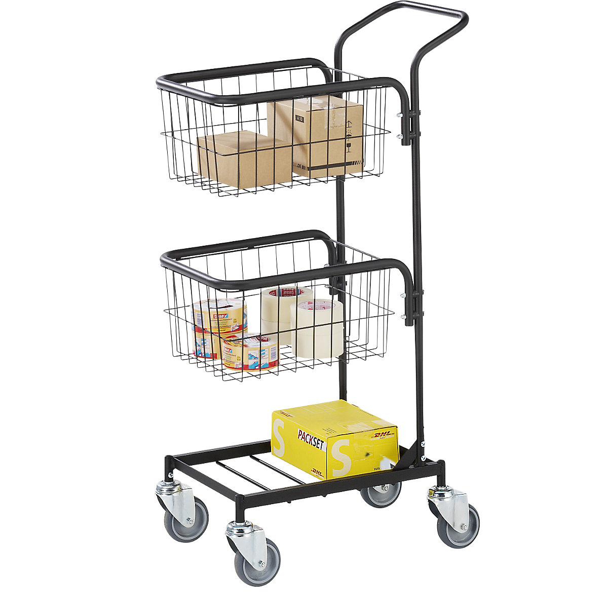 Carrello per ufficio KOMPAKT – eurokraft pro (Foto prodotto 3)-2