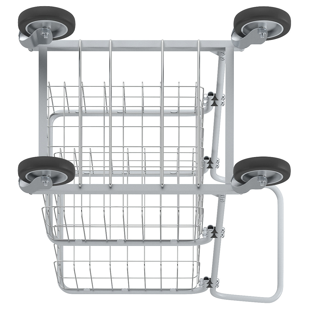 Carrello per ufficio KOMPAKT – eurokraft pro (Foto prodotto 7)-6