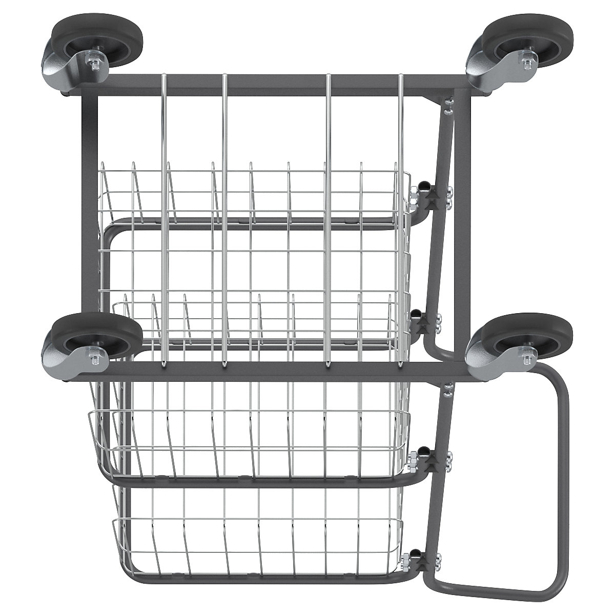 Carrello per ufficio KOMPAKT – eurokraft pro (Foto prodotto 9)-8