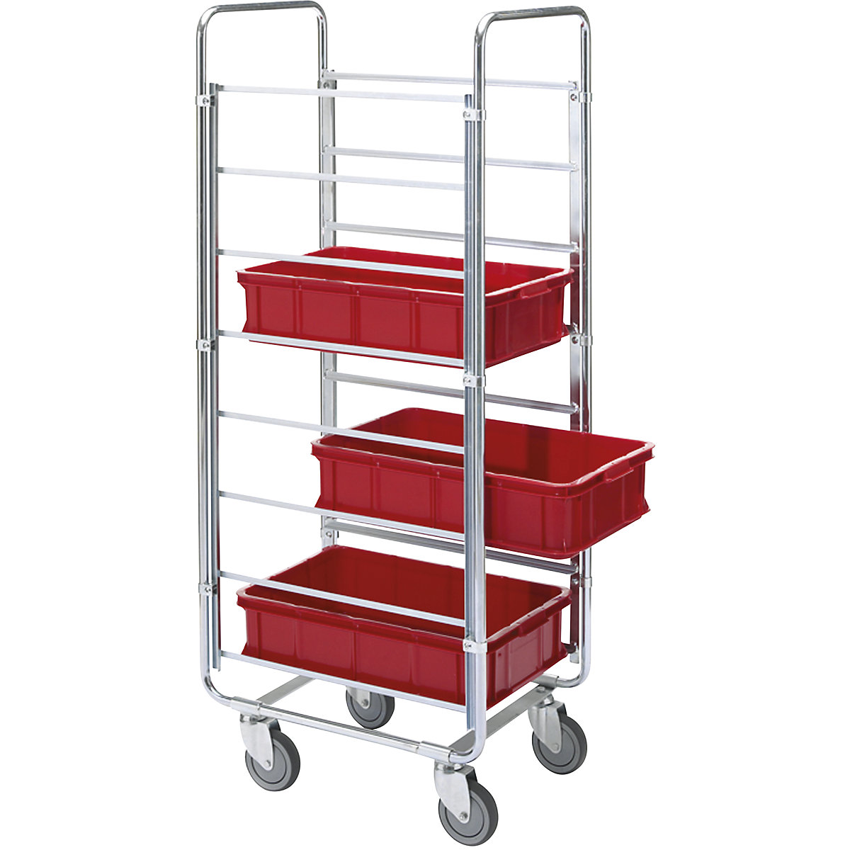 Carrello a ripiani per cassette - HelgeNyberg