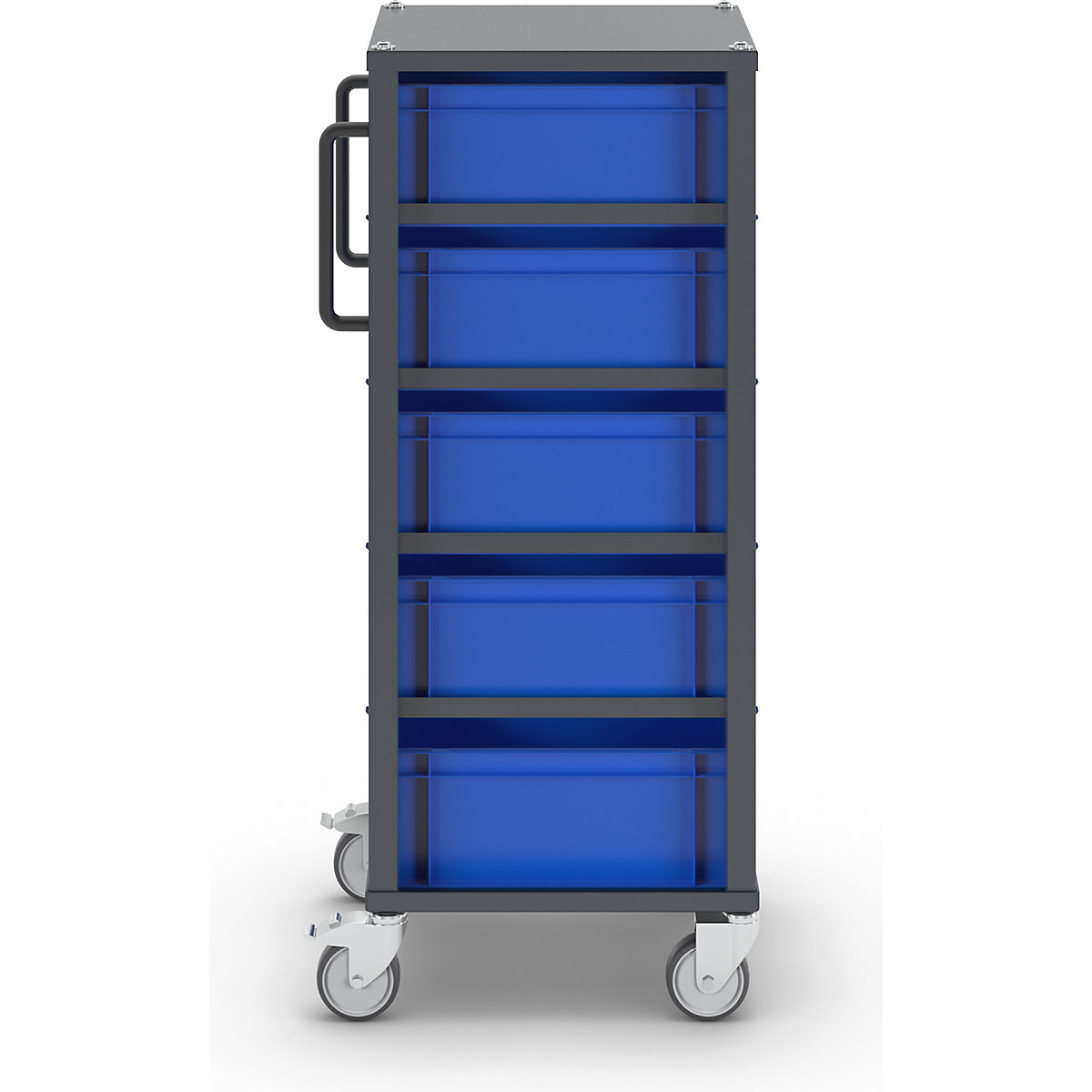 Carrello per contenitori Euro CustomLine – eurokraft pro (Foto prodotto 9)-8