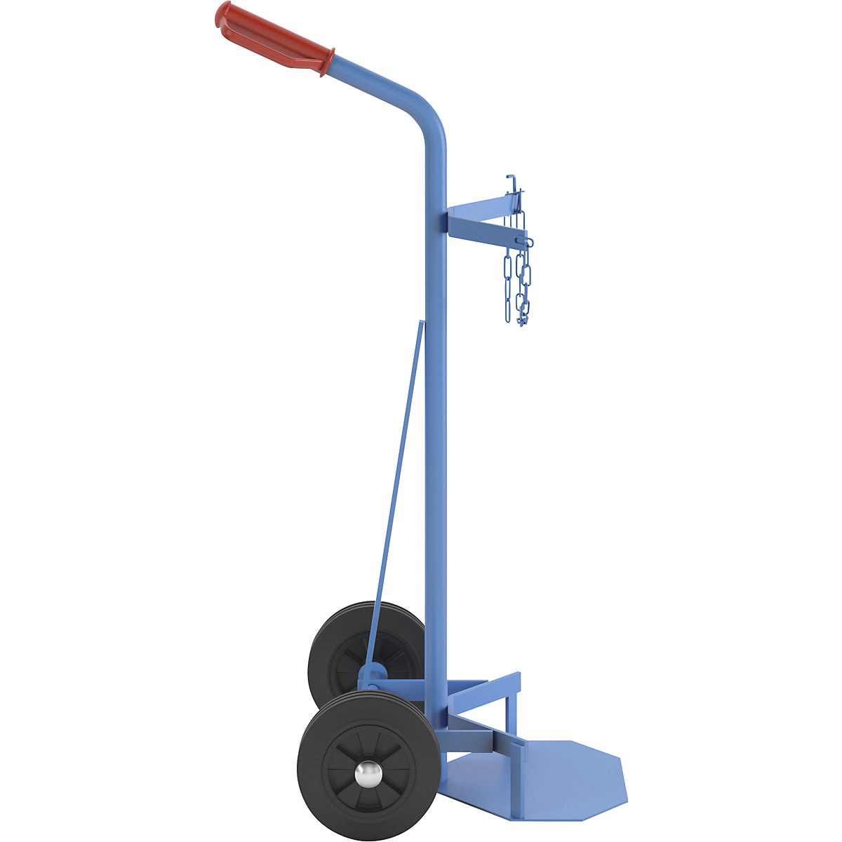 Carrello per bombole e bombole di gas – eurokraft pro (Foto prodotto 5)-4