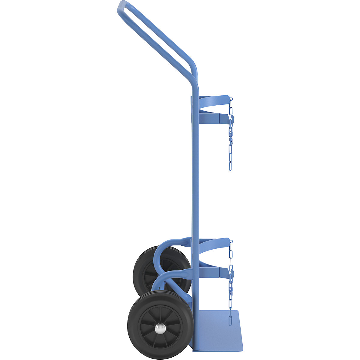 Carrello per bombole e bombole di gas – eurokraft pro (Foto prodotto 5)-4