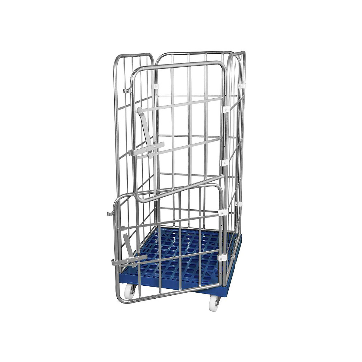 Rollcontainer con pianale in plastica con ruote (Foto prodotto 2)-1