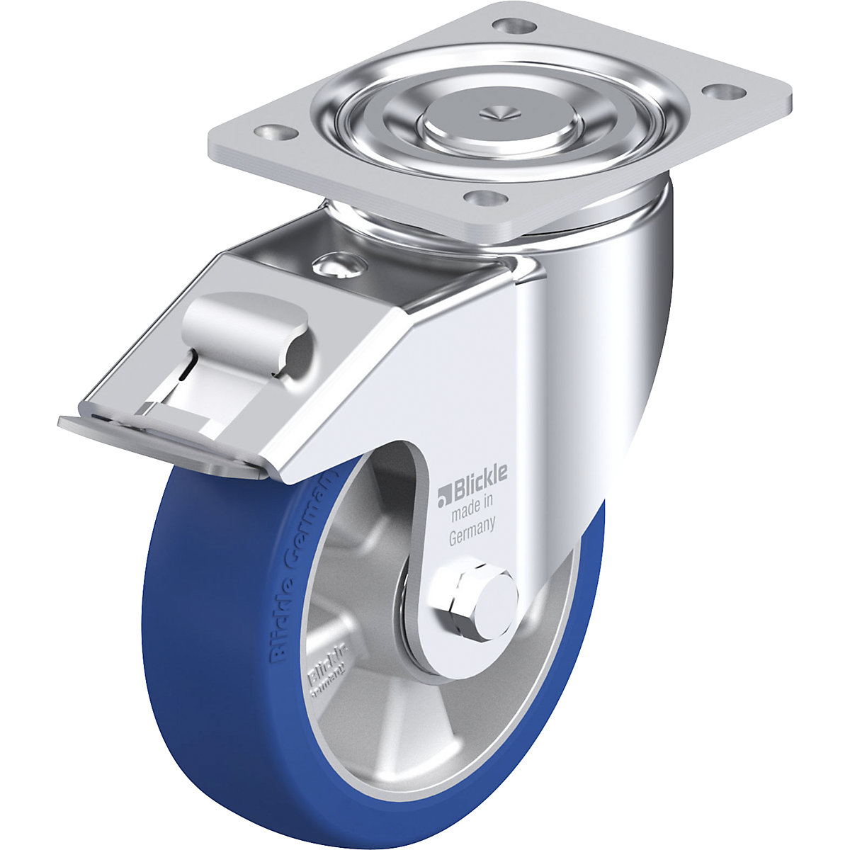 Ruota con supporto girevole in lamiera d'acciaio BK-ALBS-FI - Blickle