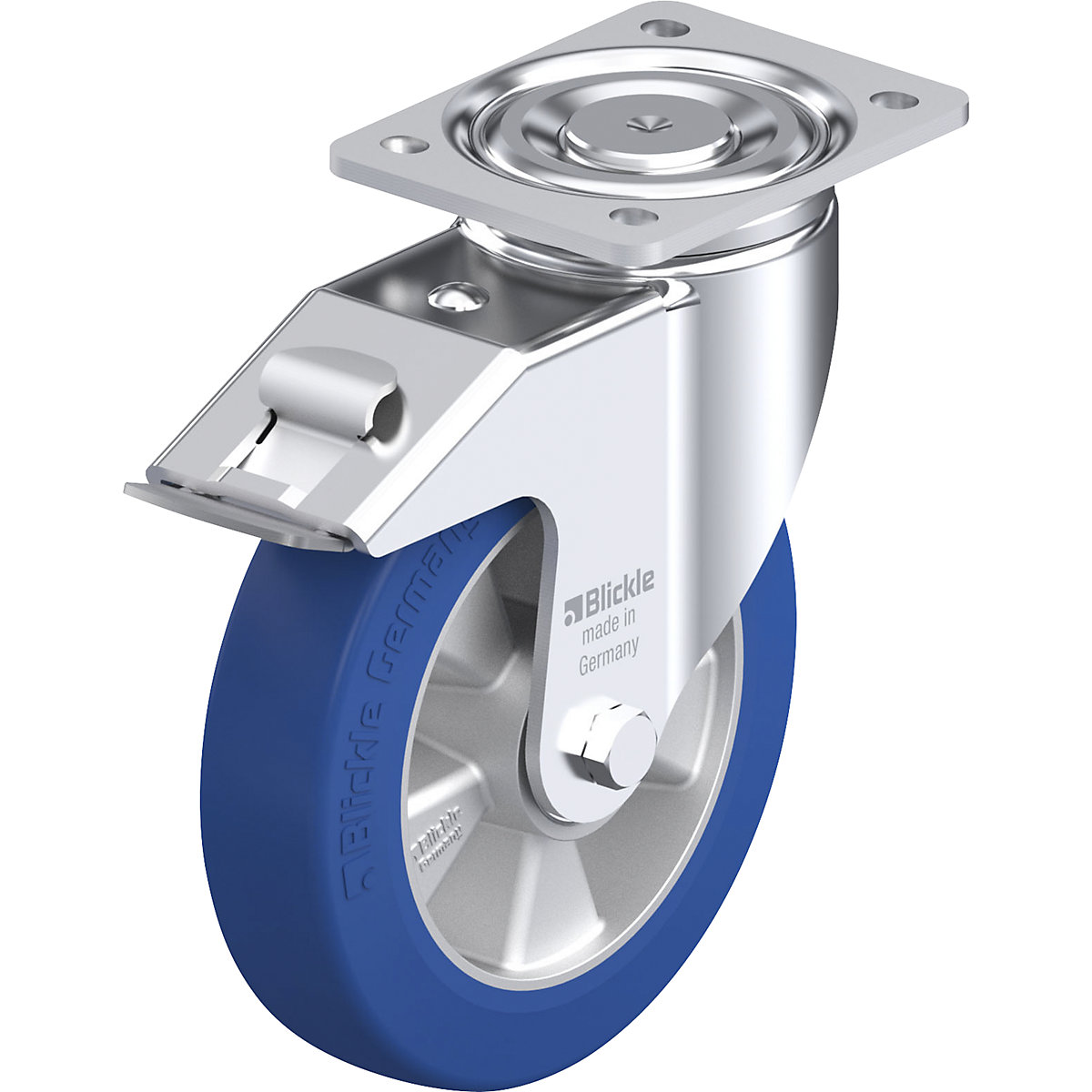 Ruota con supporto girevole in lamiera d'acciaio BK-ALBS-FI - Blickle