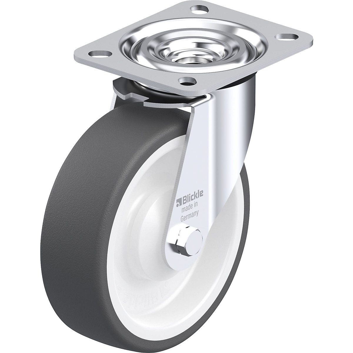 Ruota con supporto girevole in lamiera d'acciaio L-POTH - Blickle