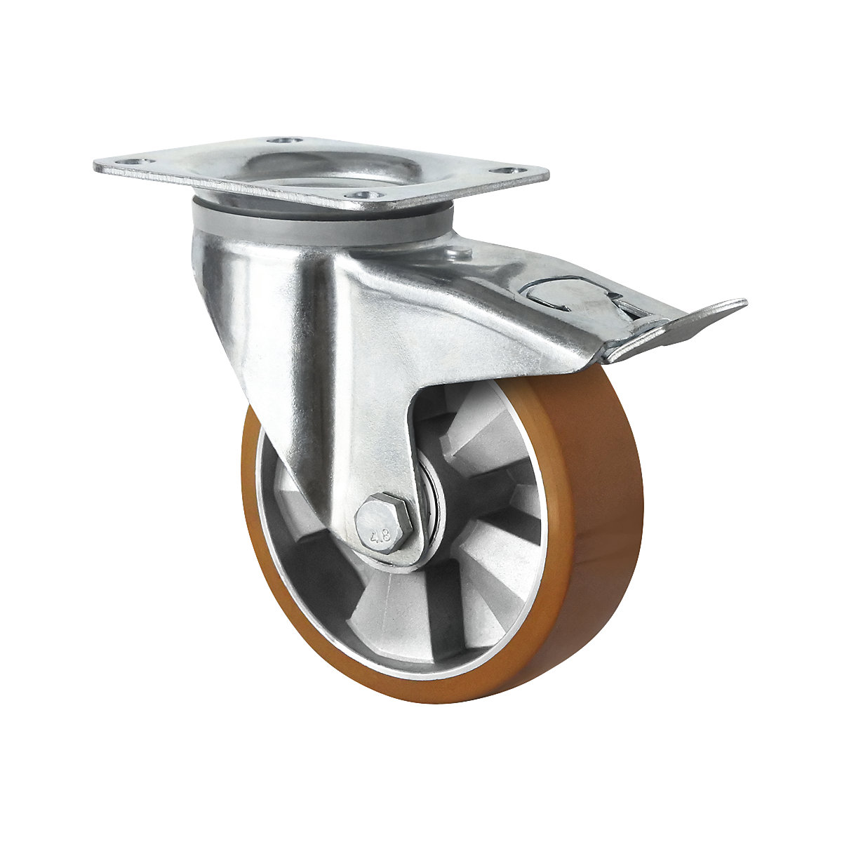 Ruota in PU su cerchione in alluminio – eurokraft basic