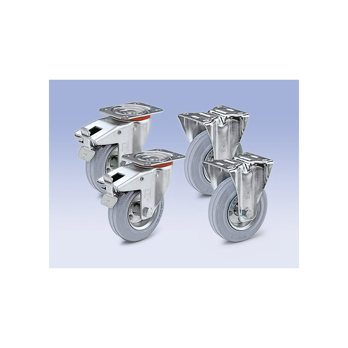 Ruota in gomma piena, offerta set - Wicke