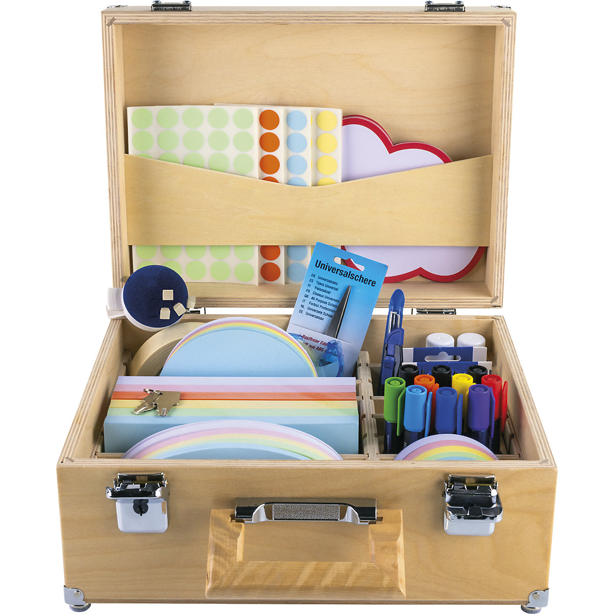 Valigetta per oratori Wood Series, betulla - magnetoplan