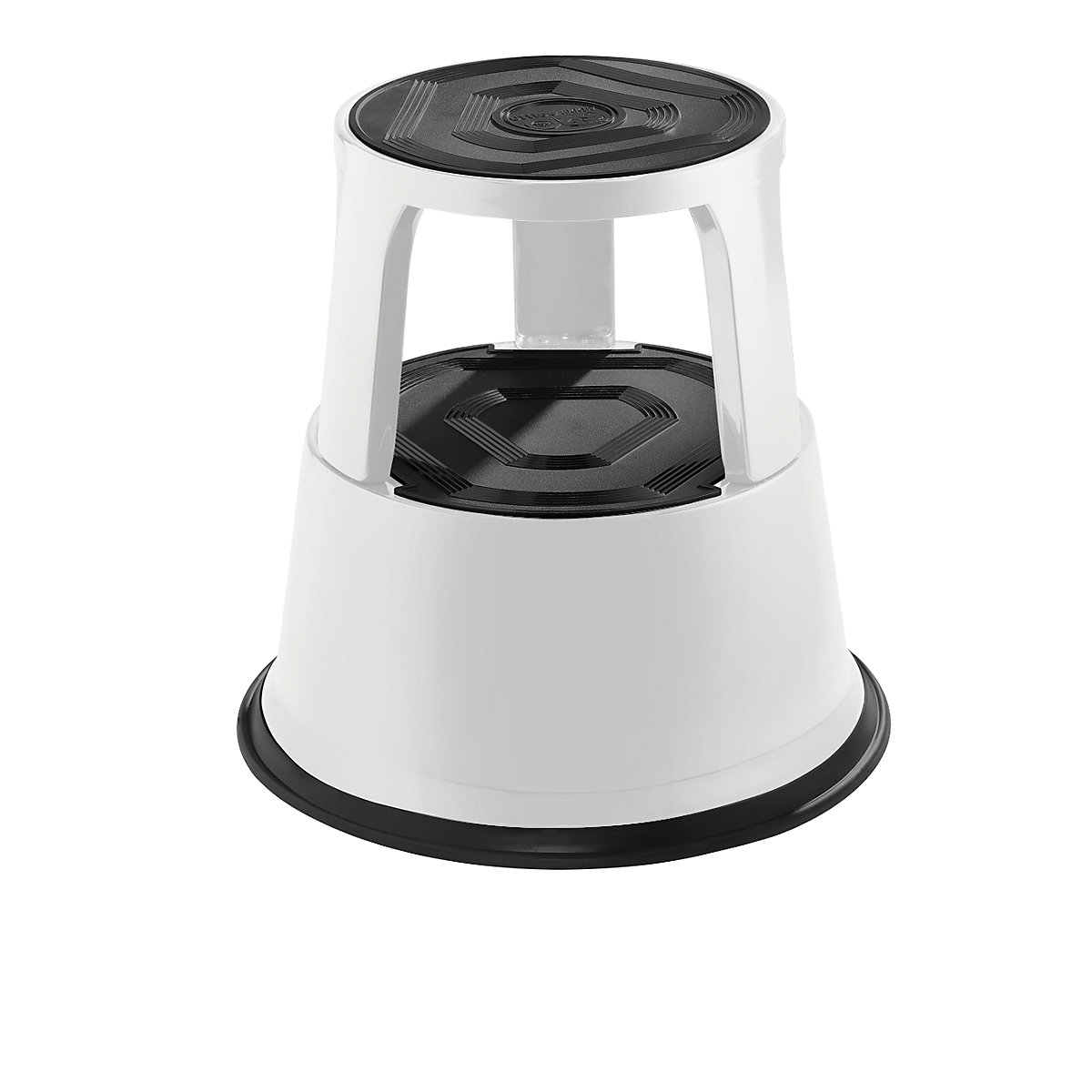 Sgabello con rotelle in robusta lamiera d'acciaio – eurokraft pro