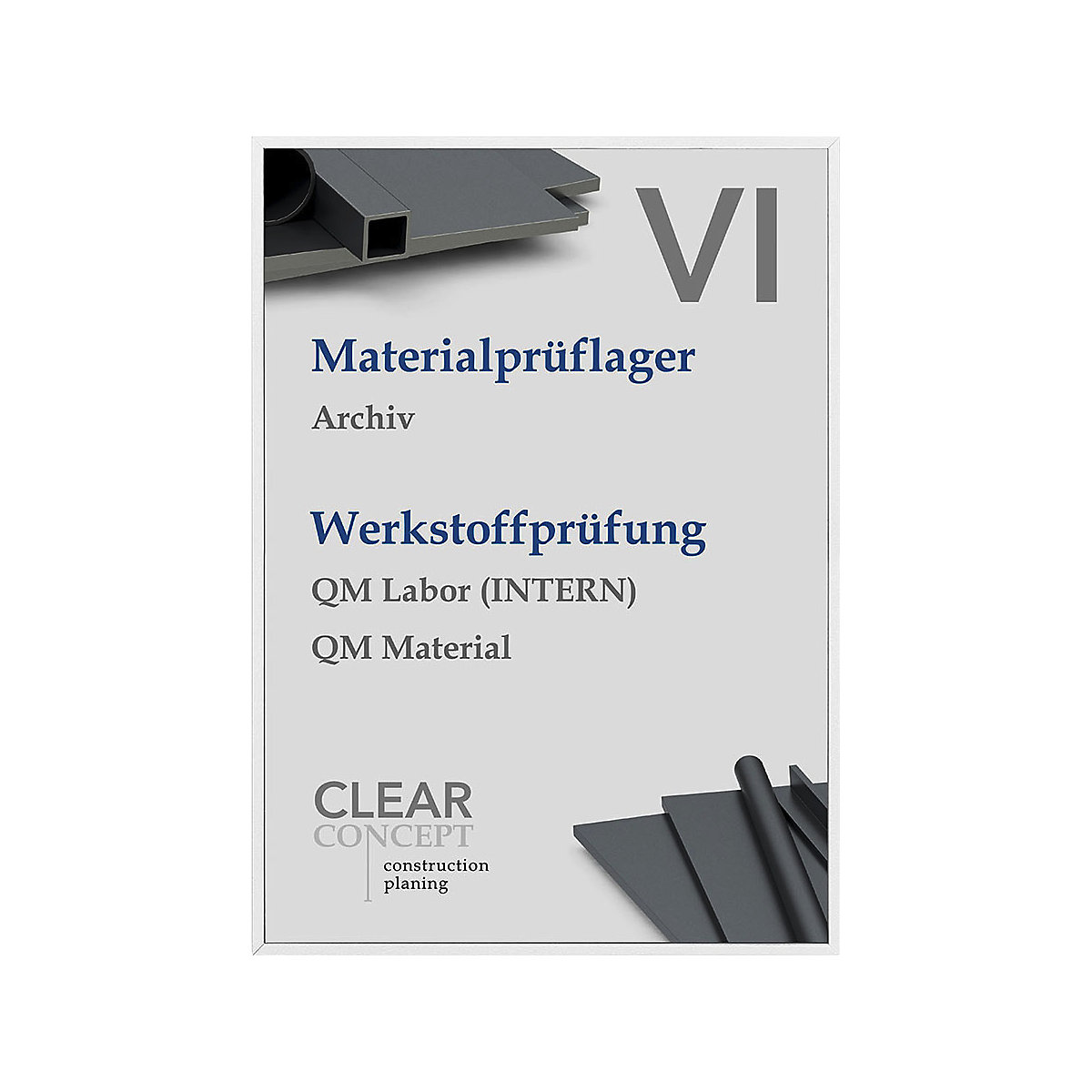 Targa per porte MADRID Silver Line™