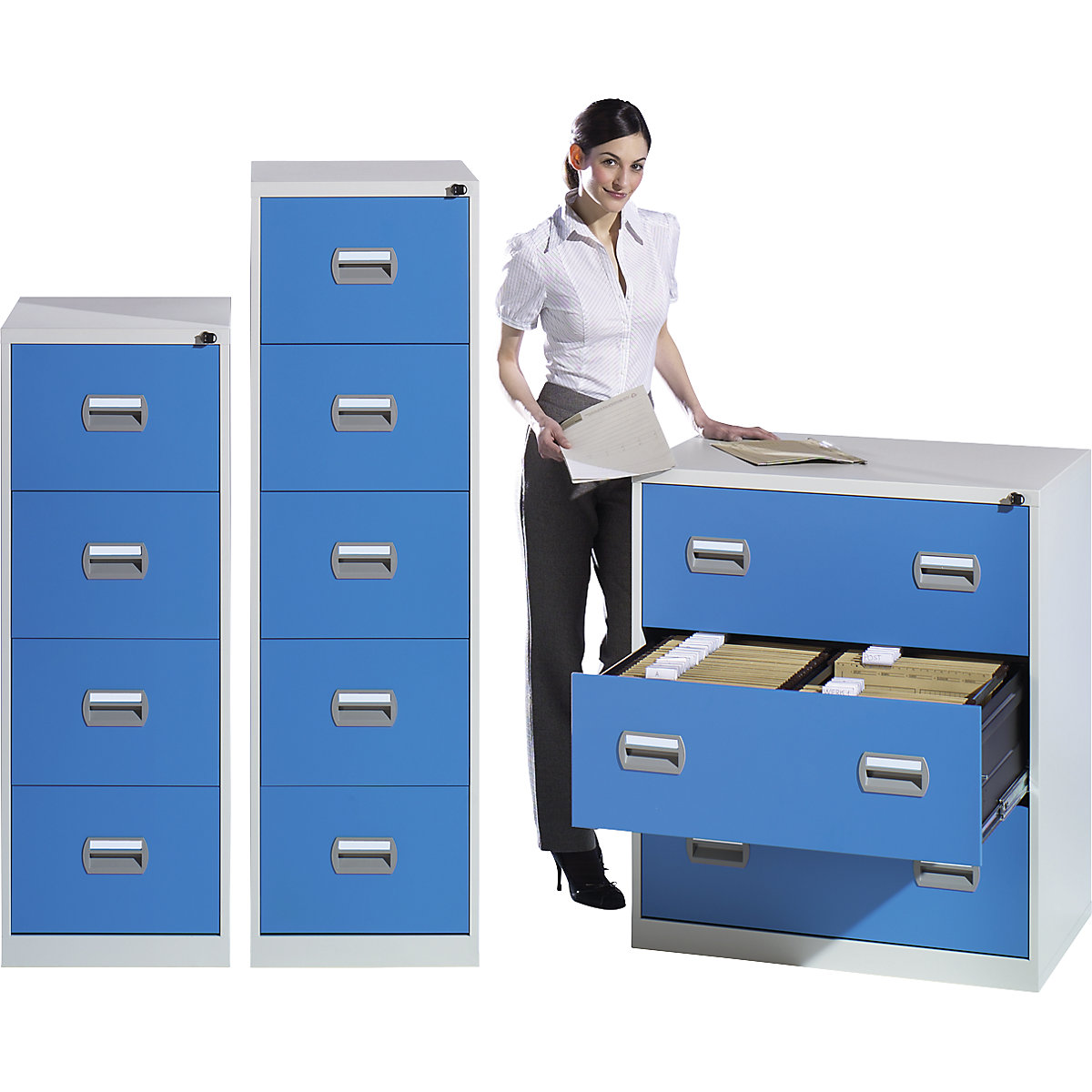 Classificatore per cartelle sospese – eurokraft basic (Foto prodotto 2)-1